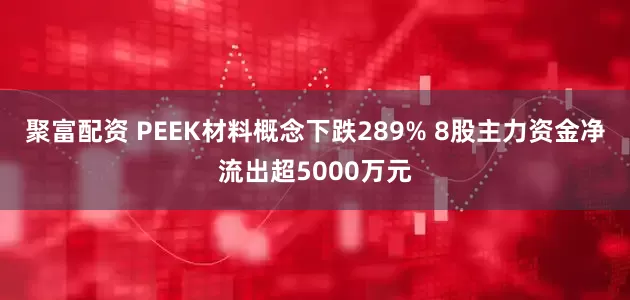 聚富配资 PEEK材料概念下跌289% 8股主力资金净流出超5000万元